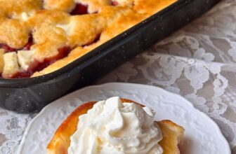 Cherry Cream Cheese Cobbler (Straightforward Dessert Recipe)